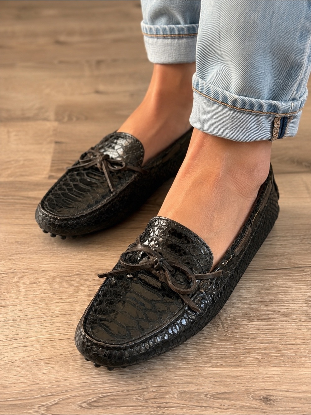 Johnston & Murphy J&M Flex Leather Driving Loafers – Women’s Size 7.5